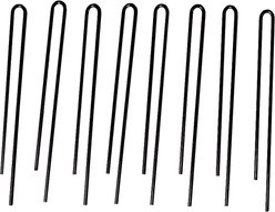 MidWest Homes for Pets Replacement Dog Exercise Pen Ground Stakes, Black, 8 count