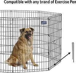 MidWest Homes for Pets Replacement Dog Exercise Pen Ground Stakes, Black, 8 count slide 2 of 4