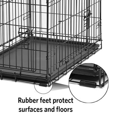 Show full view: MidWest Homes for Pets Replacement Dog Rubber Crate Feet, Black, 4 count, Small slide 6 of 6