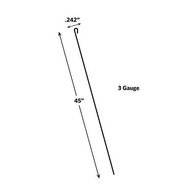 Show full view: MidWest Homes for Pets Replacement Solutions Series Drop Pin for SL45/SL54DD Dog Crates, Black slide 4 of 4