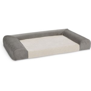 MidWest Homes for Pets Signature QuietTime Memory Foam Dog Bed Sofa, Gray, Large