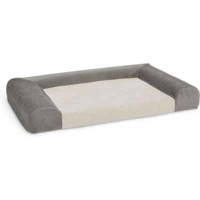 MidWest MidWest Homes for Pets Signature QuietTime Memory Foam Dog Bed Sofa, Gray, Large