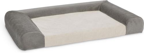 Show full view: MidWest Homes for Pets Signature QuietTime Memory Foam Dog Bed Sofa, Gray, Large slide 1 of 9