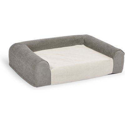 MidWest MidWest Homes for Pets Signature QuietTime Memory Foam Dog Bed Sofa, Gray, Small