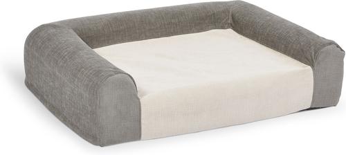 Show full view: MidWest Homes for Pets Signature QuietTime Memory Foam Dog Bed Sofa, Gray, Small slide 1 of 8