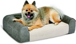 MidWest Homes for Pets Signature QuietTime Memory Foam Dog Bed Sofa, Gray, Small slide 2 of 7