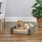 Show in main carousel: MidWest Homes for Pets Signature QuietTime Memory Foam Dog Bed Sofa, Gray, Small slide 3 of 8