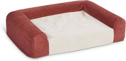 MidWest Homes for Pets Signature QuietTime Memory Foam Dog Bed Sofa, Russet, Small