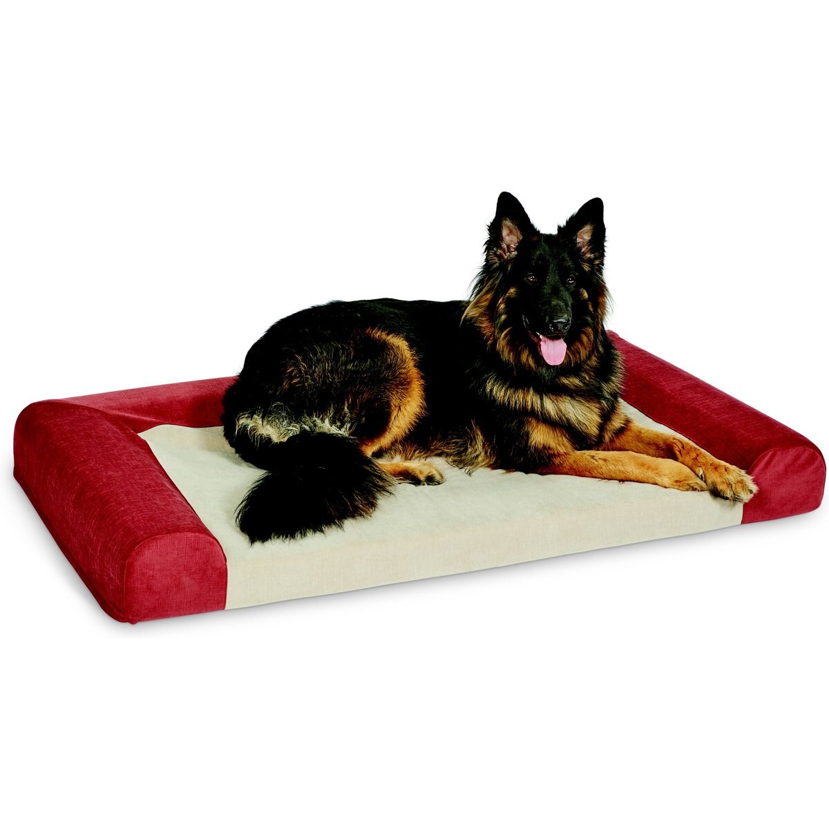 MidWest Homes for Pets Signature QuietTime Memory Foam Dog Bed Sofa, Russet, X-Large