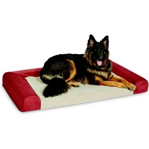 MidWest Homes for Pets Signature QuietTime Memory Foam Dog Bed Sofa, Russet, X-Large