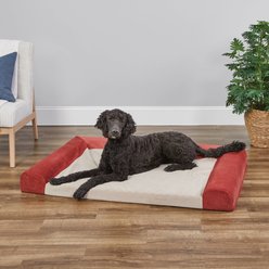 MidWest Homes for Pets Signature QuietTime Memory Foam Dog Bed Sofa, Russet, X-Large slide 2 of 7