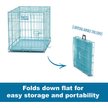 Show in main carousel: MidWest iCrate Double Door Collapsible Wire Dog Crate Kit, Blue, 24 inch slide 4 of 6