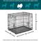 Show in main carousel: MidWest iCrate Fold & Carry Double Door Collapsible Dog Crate, 24 inch + Steel Pet Gate, White, 29-in slide 4 of 9