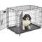 Show in main carousel: MidWest iCrate Fold & Carry Double Door Collapsible Dog Crate, 30 inch + Steel Pet Gate, White, 29-in slide 2 of 9