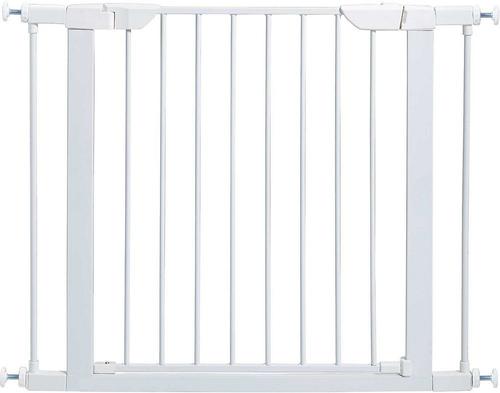 Show full view: MidWest iCrate Fold & Carry Double Door Collapsible Dog Crate, 30 inch + Steel Pet Gate, White, 29-in slide 6 of 9