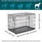 Show in main carousel: MidWest iCrate Fold & Carry Double Door Collapsible Dog Crate, 36 inch + Steel Pet Gate, Graphite, 39-in slide 4 of 9