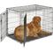 Show in main carousel: MidWest iCrate Fold & Carry Double Door Collapsible Dog Crate, 42 inch + Steel Pet Gate, Graphite, 39-in slide 2 of 9