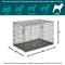 Show in main carousel: MidWest iCrate Fold & Carry Double Door Collapsible Dog Crate, 48 inch + Steel Pet Gate, White, 39-in slide 4 of 9