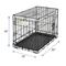 Show in main carousel: MidWest iCrate Fold & Carry Double Door Collapsible Wire Crate, 22 inch + Quiet Time Ombre Swirl Dog Crate Mat, Grey, 22-in slide 3 of 10