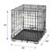 Show in main carousel: MidWest iCrate Fold & Carry Double Door Collapsible Wire Crate, 24 inch + Quiet Time Ombre Swirl Dog Crate Mat, Grey, 24-in slide 3 of 10