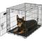 Show in main carousel: MidWest iCrate Fold & Carry Double Door Collapsible Wire Crate, 30 inch + Quiet Time Ombre Swirl Dog Crate Mat, Grey, 30-in slide 2 of 10
