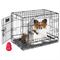 Show in main carousel: MidWest iCrate Fold & Carry Double Door Collapsible Wire Dog Crate, 22 inch + KONG Classic Dog Toy, X-Small slide 1 of 9