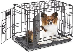 MidWest iCrate Fold & Carry Double Door Collapsible Wire Dog Crate, 22 inch slide 2 of 9