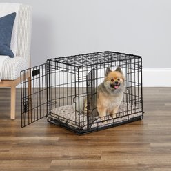 MidWest iCrate Fold & Carry Double Door Collapsible Wire Dog Crate, 24 inch