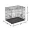 Show in main carousel: MidWest iCrate Fold & Carry Double Door Collapsible Wire Dog Crate, 24 inch slide 9 of 12