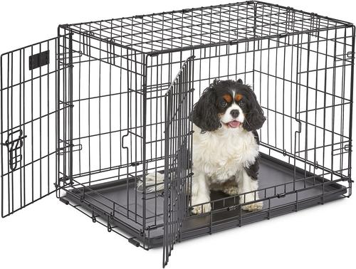 MidWest iCrate Fold & Carry Double Door Collapsible Wire Dog Crate