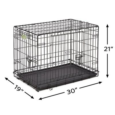 Show full view: MidWest iCrate Fold & Carry Double Door Collapsible Wire Dog Crate, 30 inch slide 10 of 13