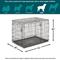 Show in main carousel: MidWest iCrate Fold & Carry Double Door Collapsible Wire Dog Crate, 42 inch + KONG Classic Dog Toy, Large slide 3 of 9