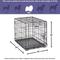 Show in main carousel: MidWest iCrate Fold & Carry Single Door Collapsible Dog Crate, 24 inch + Steel Pet Gate, White, 29-in slide 4 of 9