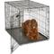 Show in main carousel: MidWest iCrate Fold & Carry Single Door Collapsible Dog Crate, 42 inch + Steel Pet Gate, White, 39-in slide 2 of 9