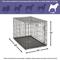 Show in main carousel: MidWest iCrate Fold & Carry Single Door Collapsible Dog Crate, 48 inch + Steel Pet Gate, Graphite, 39-in slide 4 of 9