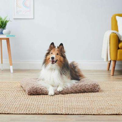 Show full view: MidWest iCrate Fold & Carry Single Door Collapsible Wire Crate, 30 inch + Quiet Time Ombre Swirl Dog Crate Mat, Grey, 30-in slide 9 of 10