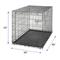 Show in main carousel: MidWest iCrate Fold & Carry Single Door Collapsible Wire Crate, 48 inch + Quiet Time Ombre Swirl Dog Crate Mat, Grey, 48-in slide 3 of 10