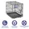 Show in main carousel: MidWest iCrate Fold & Carry Single Door Collapsible Wire Dog Crate, 18 inch slide 6 of 12