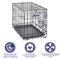 Show in main carousel: MidWest iCrate Fold & Carry Single Door Collapsible Wire Dog Crate, 22 inch slide 6 of 12