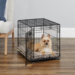 MidWest iCrate Fold & Carry Single Door Collapsible Wire Dog Crate, 24 inch