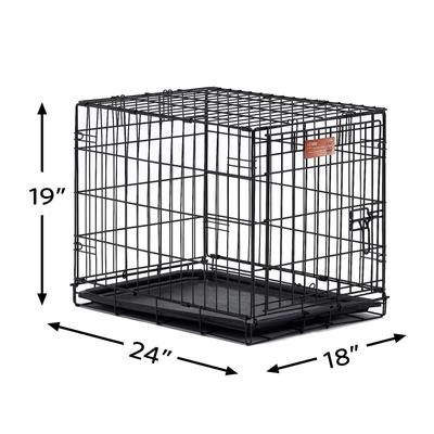 Show full view: MidWest iCrate Fold & Carry Single Door Collapsible Wire Dog Crate, 24 inch slide 10 of 13