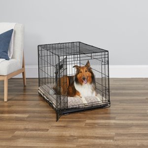 BingoPaw Wooden 3-Door Furniture Style Dog & Cat Crate End Table with Removable Tray