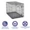 Show in main carousel: MidWest iCrate Fold & Carry Single Door Collapsible Wire Dog Crate, 36 inch slide 6 of 12