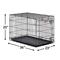 Show in main carousel: MidWest iCrate Fold & Carry Single Door Collapsible Wire Dog Crate, 36 inch slide 9 of 12