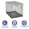 Show in main carousel: MidWest iCrate Fold & Carry Single Door Collapsible Wire Dog Crate, 42 inch slide 6 of 12