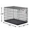 Show in main carousel: MidWest iCrate Fold & Carry Single Door Collapsible Wire Dog Crate, 42 inch slide 9 of 12