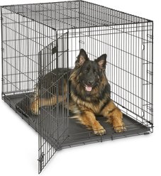 MidWest iCrate Fold & Carry Single Door Collapsible Wire Dog Crate, 48 inch slide 2 of 9