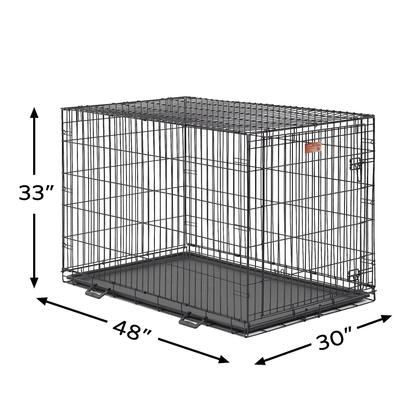 Show full view: MidWest iCrate Fold & Carry Single Door Collapsible Wire Dog Crate, 48 inch slide 9 of 12