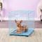 Show in main carousel: MidWest iCrate Single Door Collapsible Wire Dog Crate, Blue, 24 inch slide 6 of 12
