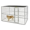 MidWest K9 Steel Chain Link Portable Outdoor Dog Kennel, 10-ft
